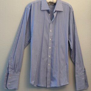Thomas Pink London Shirtmaker Slim Fit Pin Striped Shirt XL